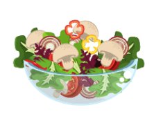 A bowl of salad