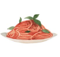 A plate of spaghetti