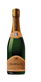 A bottle of champagne