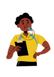 A trainer with a clipboard