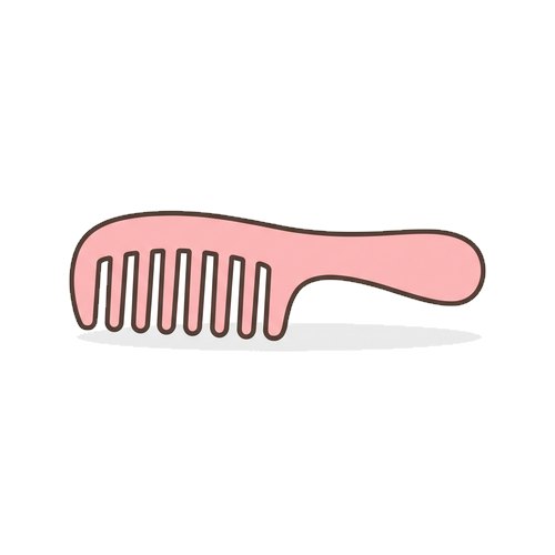 A pink comb