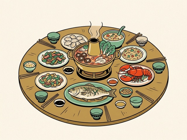 A table covered in dishes
