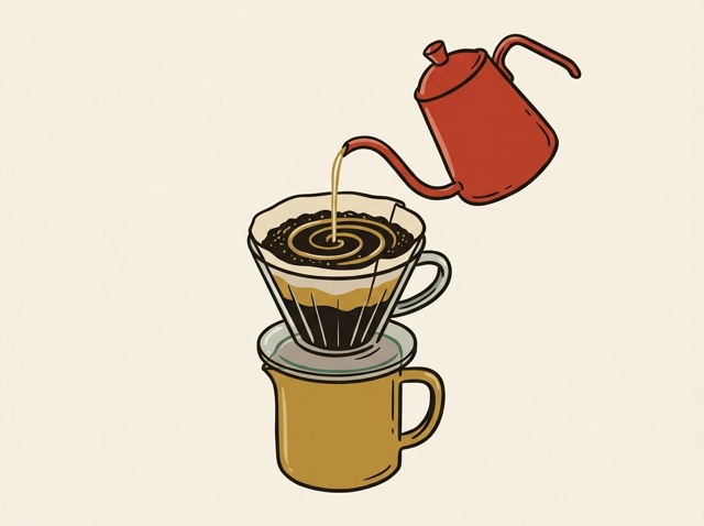 A pour-over dripper