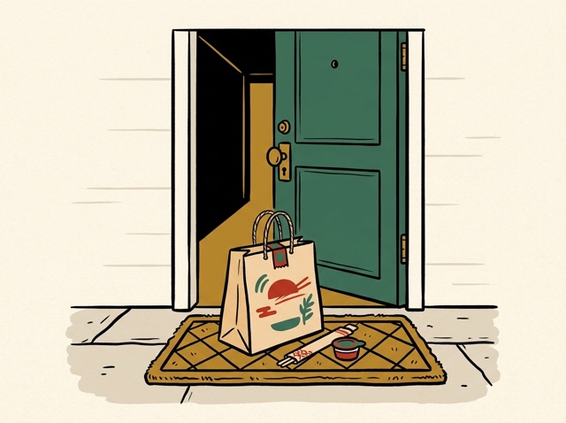 A bag on the doormat