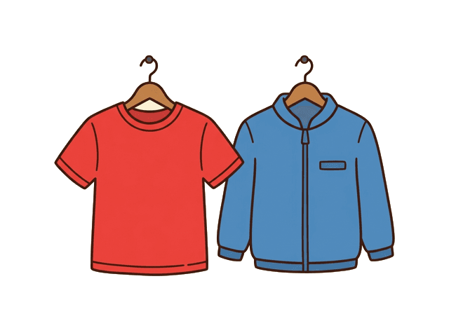 two pieces of clothing