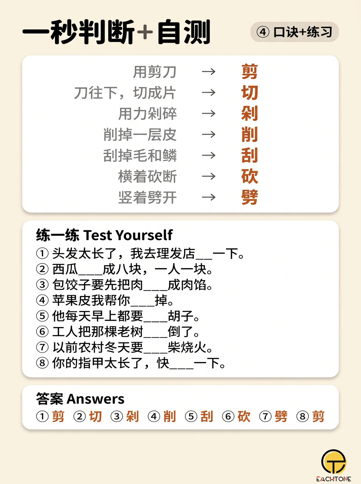 切／剁／剪 4